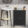 Bathroom Floor Storage Cabinet Free Standing Storage Organizer-Black