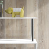 Wooden Storage Display Unit Bookshelf Bookcase Dividers S Shaped White