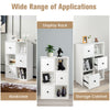6 Cube Floor Standing Bookcase Cabinet 3-Tier Storage Organizer Display Shelf