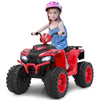 Kids Ride on Car 24V Soft Start Electric Vehicle with LED Lights-Red