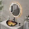 LED Bathroom Mirror with Lights Demister Touch Sensor Illuminated Wall 600*600mm
