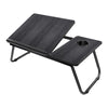 Laptop Desk for Bed, Table with Foldable Legs & Cup Slot, with Reading Holder