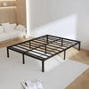 45.7cm Quick Lock Metal Bed Frame Single/Double/King, 5-minute Assembly, Black