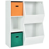 Kids Toy Storage Cabinet Modern Toys and Books Storage Organizer with 2 Baskets