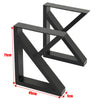 2x Industrial Steel Table Legs Stand Feet Trapezium X A Sandglass Shape Frame UK