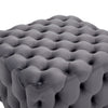 Chesterfield 70cm Extra Large Velvet Coffee Table Footstool Pouffe Seat Ottoman