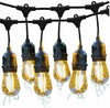 99FT Festoon String Lights Outdoor Garden Globe 30 LED Bulbs Mains Powered