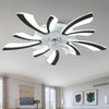 Adjustable Wind Speed Ceiling Fan with Dimmable LED Light Remote Control Bedroom