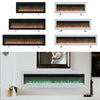 LED Fireplace Media Wall Fire Wall Mounted / Standing Electric Heater 40-100in
