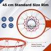 18" Heavy Duty Wall Mounted Basketball Rim Goal Replacement-Orange