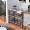 Catering Sink Commercial Shelves Steel Kitchen Work Table 1.0 Bowl Drainer Unit