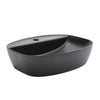 Modern Black Bathroom Cloakroom Ceramic Wash Basin Sink Sit On Countertop Bowl