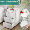 Modern Chest of Drawers Bedroom Furniture Storage Bedside Cabinet 3 Drawers