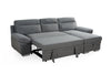 Brand New Universal Corner Sofabed in Grey with Storage and Pullout Bed Area