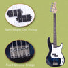 Glarry GP 4 Strings Electric Bass Guitar Cord Wrench Tool Right Handed Dark Blue