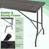 152 cm Portable Folding Picnic Table Patio Dining Table-Black