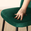 2/4/6 Velvet Suede Dining Chairs Upholstered seat with Metal Legs Kitchen Chairs