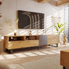 TV Cabinet Stand Storage Entertainment Unit w/ Drawer For Living Room Wood 180cm