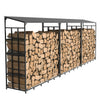 Heavy Duty Firewood Log Rack Large Storage Holder Shed Rack Outdoor Garden Yard
