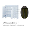 White Shoe Cabinet Storage Rack Stand Door 5 Drawers Hallway Cupboard Shoe Tidy