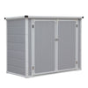 Panana Plastic Storage Shed House Tool Shed Utility Chest Shed Box 4.56x2.3f