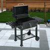 Large Grill Smoker Charcoal Barbecue BBQ Portable Outdoor Garden Cooking Trolley