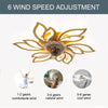Stylish Ceiling Fan Light Dimmable LED Fan Lamp Bedroom Living Room APP Control