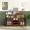 Wine Bar Cabinet 140cm Industrial kitchen Buffet Sideboard with storage
