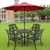 Garden Furniture Set 5 Piece Table Padded Seat Patio Camping Outdoor Balcony Set
