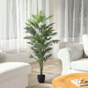 160cm Large Faux Palm Tree Fake Artificial Green Plants Realistic Tree Garden UK