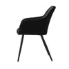2× Kitchen Dining Chairs Velvet Faux Leather Fabric Padded Home Office Chair set