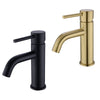 Brass laundry Bathroom Sink Mixer Faucet Basin Taps Single Lever Brushed Gold