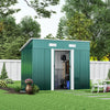 Metal Galvanized Steel Garden Shed Outdoor Bike Storage House Tool Sheds Roof