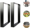 2pcs Rectangle Industrial Metal Steel Table Leg Dining Bench Cabinet Office Desk
