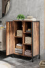 Bathroom Cabinet Shelf Cupboard Bedroom Storage Unit Brown Wooden Furniture