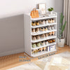 6 Tier Shoe Cabinet Storage Organizer MDF Unit Footwear Stand Rack Home Entryway
