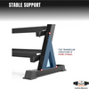 Dumbbell Rack Storage Stand Hex Weight Heavy Duty 3 Tier Wide Home Gym Fitness