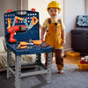 TOY WORKBENCH KIDS CHILDRENS TOOL KIT BENCH DIY WORK STATION WORKING DRILL PLAY
