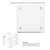 Mondeer Mirrored Bathroom Cabinet Double Full Door Cupboard Shelf Wall Mounted