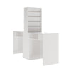 Table Makeup Dressing Station Double Desk Workstation Storage Equipment