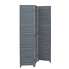 3 PANELS FOLABLE ROOM DIVIDER WALL FOLDING PARTITION WOOD SLATS PRIVACY SCREEN