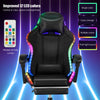 Gaming Chair with RGB LED illuminat Ergonomic Computer Chair Swivel Office Chair