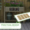 Raised Garden Bed with Legs and Storage Shelf Elevated Wooden Planter Box
