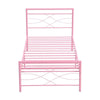 Simple Budget metal bed Single bed Frame w/Mattresses Option Bedroom Furniture