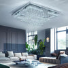 20-100cm Flush Mount Modern Square Ceiling Chandelier Crystal Light Lamp Pendant