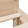 Bed Frame without with Headboard 120x200 Solid Wood Pine K6D6