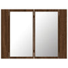 Gecheer Bathroom Mirror Cabinet, Bathroom Storage Shelf with Mirror and Y5Q3