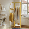 Heavy Duty Garment Rack Double Gold Adjustable Clothes Rail Stand Corner Display