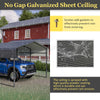 Carport 13x20ft Metal Car Canopy Garage UVProof Waterproof Heavy Duty Anthracite