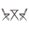 Rattan Effect Folding Table/Chair/Bistro Set Dining Outdoor Garden Balcony Patio